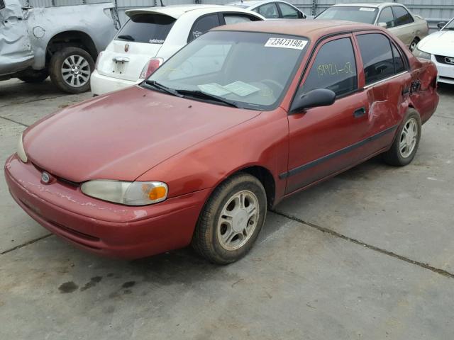 1Y1SK54882Z414959 - 2002 CHEVROLET GEO PRIZM BURGUNDY photo 2