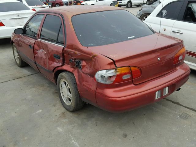 1Y1SK54882Z414959 - 2002 CHEVROLET GEO PRIZM BURGUNDY photo 3