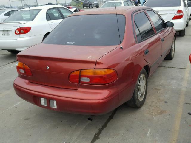 1Y1SK54882Z414959 - 2002 CHEVROLET GEO PRIZM BURGUNDY photo 4