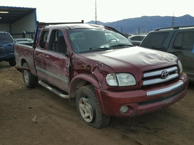 5TBBT44193S346469 - 2003 TOYOTA TUNDRA ACC RED photo 1