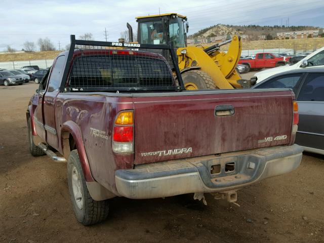 5TBBT44193S346469 - 2003 TOYOTA TUNDRA ACC RED photo 3