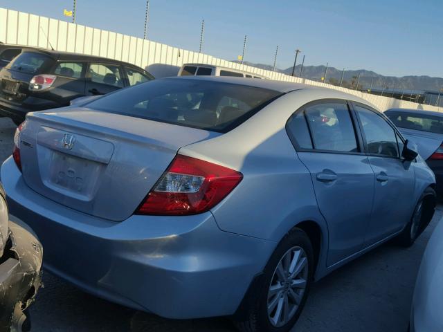 2HGFB2F82CH546068 - 2012 HONDA CIVIC EX BLUE photo 4