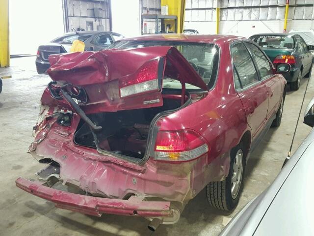 JHMCG567X2C032173 - 2002 HONDA ACCORD SE RED photo 4