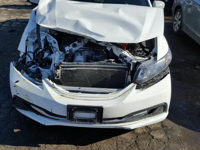 19XFB2F51FE006294 - 2015 HONDA CIVIC LX WHITE photo 7