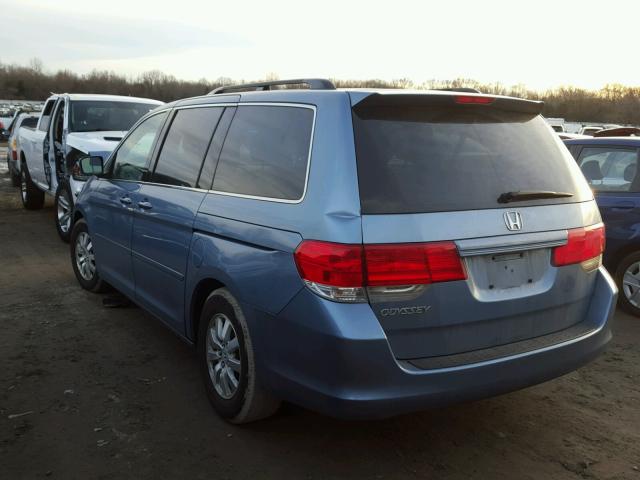 5FNRL3H40AB068776 - 2010 HONDA ODYSSEY EX BLUE photo 3