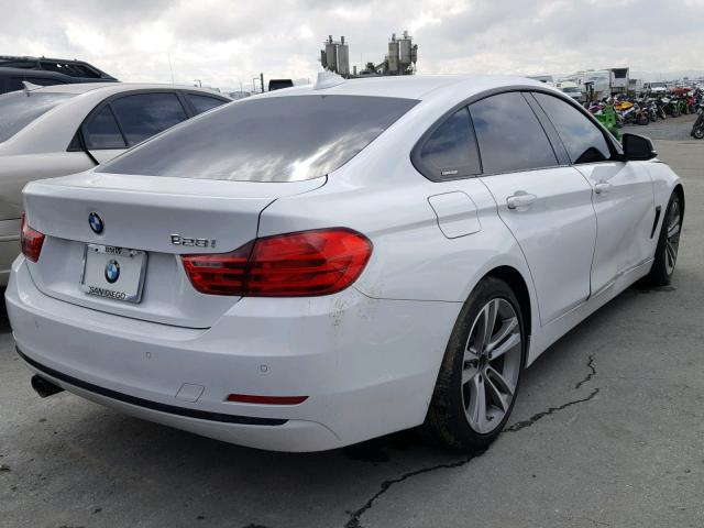 WBA4A9C52FD416530 - 2015 BMW 428 I WHITE photo 4