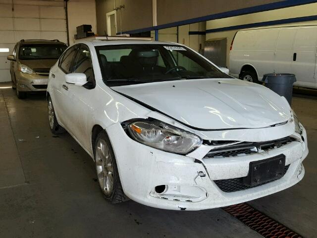 1C3CDFCH0DD204502 - 2013 DODGE DART LIMIT WHITE photo 1