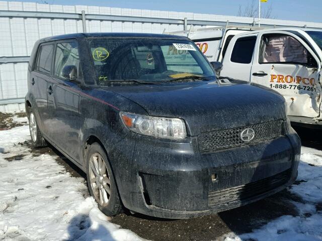 JTLKE50E981004142 - 2008 TOYOTA SCION XB BLACK photo 1