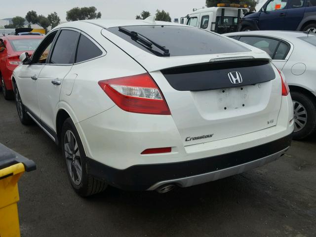 5J6TF1H59EL001701 - 2014 HONDA CROSSTOUR WHITE photo 3