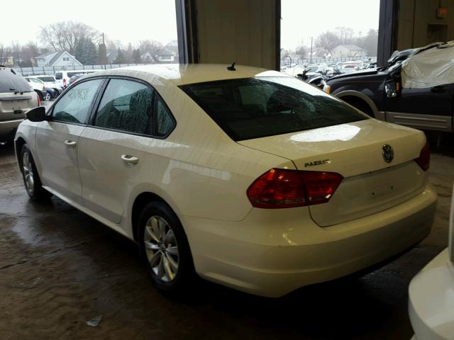 1VWAP7A3XCC085110 - 2012 VOLKSWAGEN PASSAT S თეთრი ფოტო 3