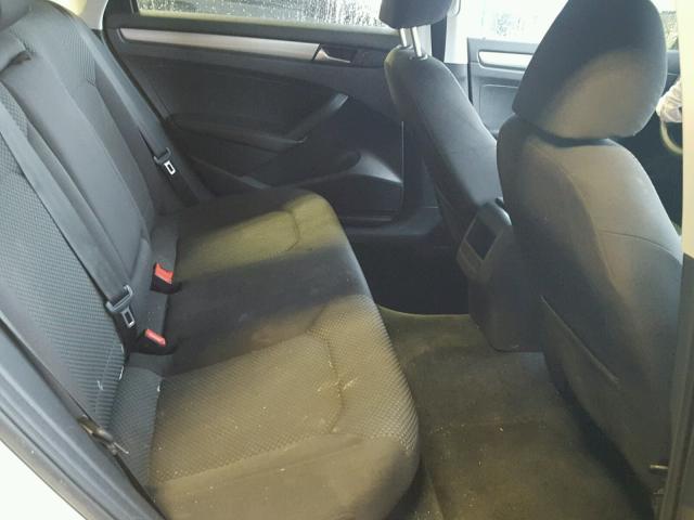 1VWAP7A3XCC085110 - 2012 VOLKSWAGEN PASSAT S თეთრი ფოტო 6