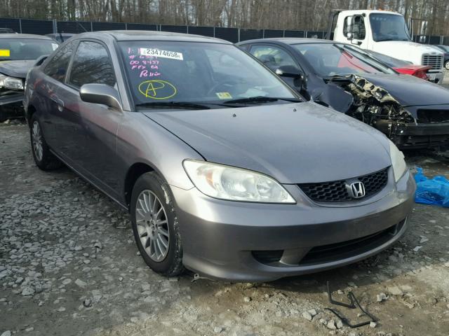 1HGEM229X5L008437 - 2005 HONDA CIVIC EX GRAY photo 1