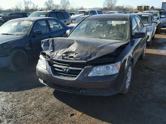 5NPET46CX9H427224 - 2009 HYUNDAI SONATA GLS CHARCOAL photo 2