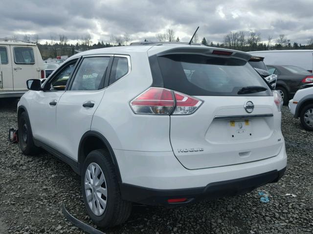 KNMAT2MV2GP692440 - 2016 NISSAN ROGUE S WHITE photo 3