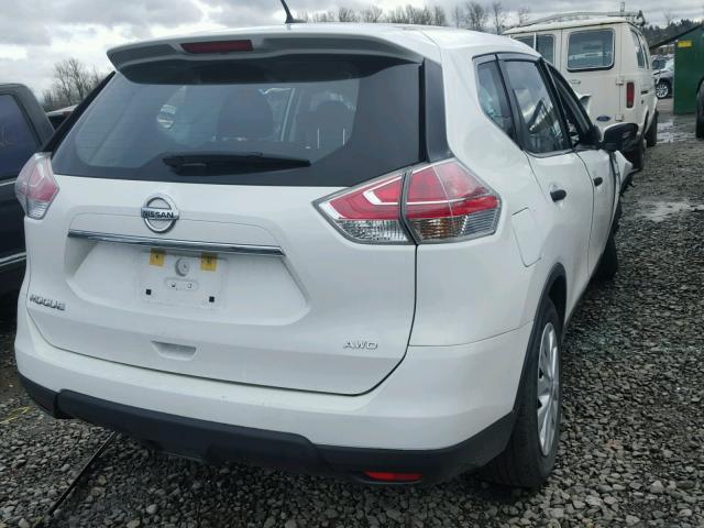 KNMAT2MV2GP692440 - 2016 NISSAN ROGUE S WHITE photo 4