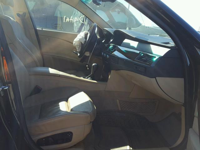 WBANE53517CW64549 - 2007 BMW 525 I BLACK photo 5