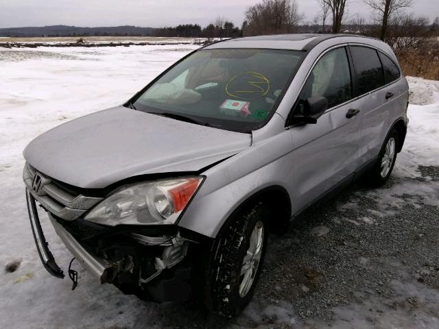 5J6RE4H52AL066012 - 2010 HONDA CR-V EX SILVER photo 2