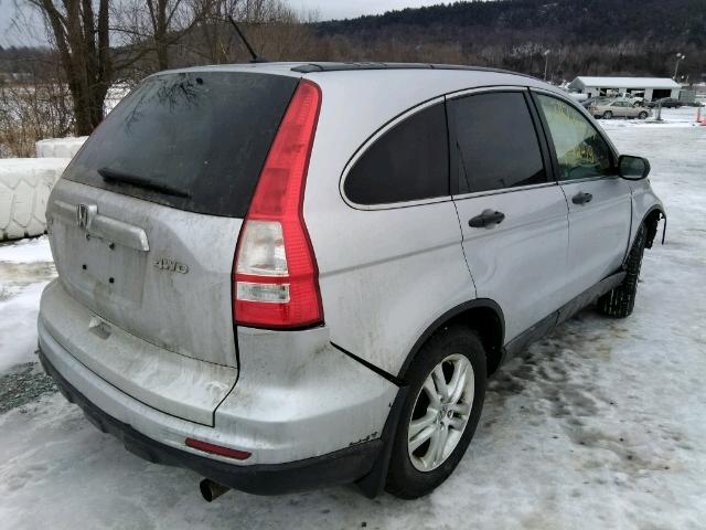 5J6RE4H52AL066012 - 2010 HONDA CR-V EX SILVER photo 4