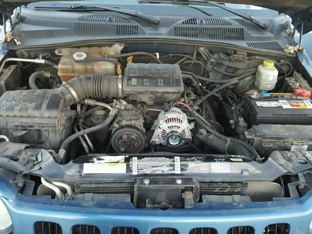 1J4GL48KX3W595017 - 2003 JEEP LIBERTY SP BLUE photo 7