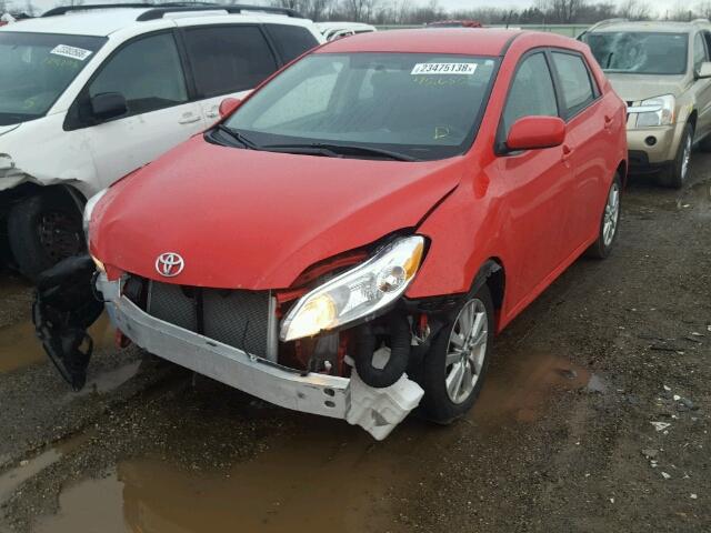 2T1KU40E89C138260 - 2009 TOYOTA COROLLA MA RED photo 2