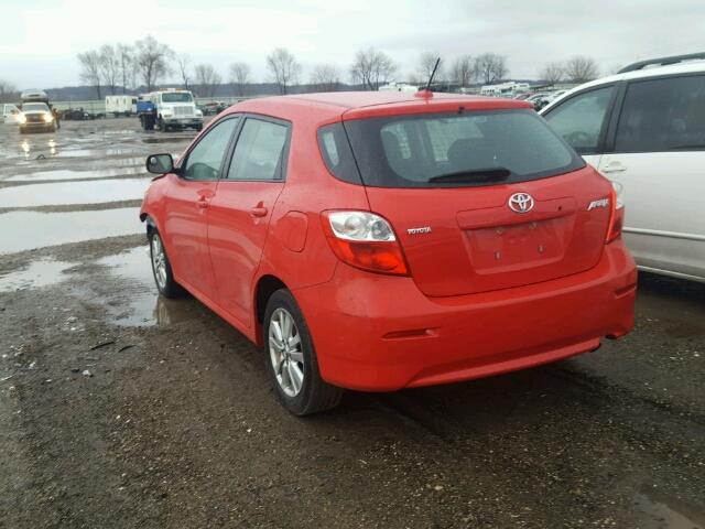 2T1KU40E89C138260 - 2009 TOYOTA COROLLA MA RED photo 3