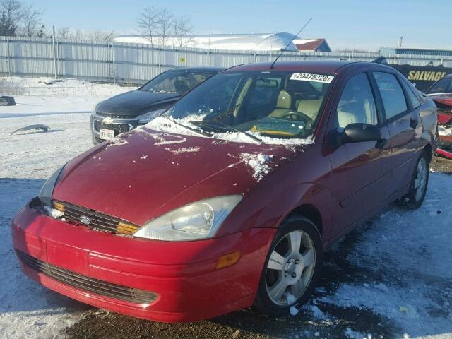 1FAHP38343W217721 - 2003 FORD FOCUS ZTS RED photo 2