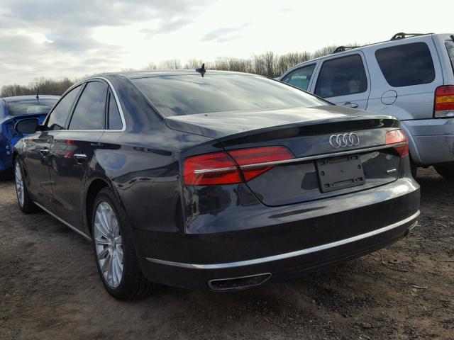 WAUJGAFD9FN033703 - 2015 AUDI A8 QUATTRO BLACK photo 3