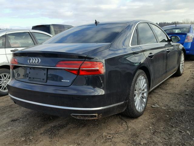 WAUJGAFD9FN033703 - 2015 AUDI A8 QUATTRO BLACK photo 4