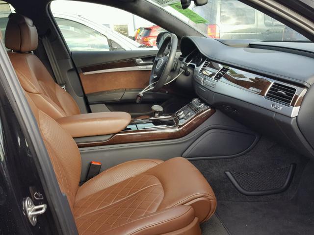 WAUJGAFD9FN033703 - 2015 AUDI A8 QUATTRO BLACK photo 5