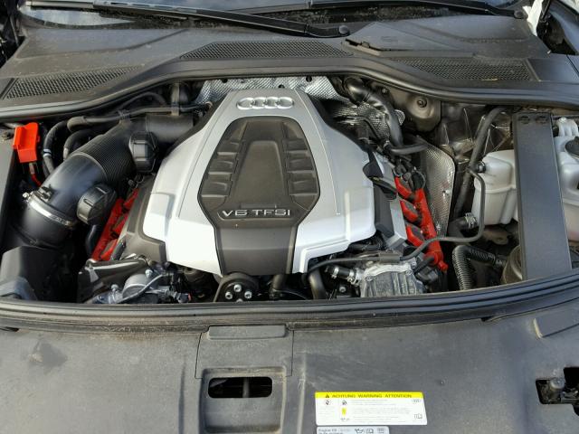 WAUJGAFD9FN033703 - 2015 AUDI A8 QUATTRO BLACK photo 7