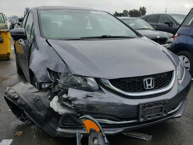 19XFB2F85EE247087 - 2014 HONDA CIVIC EX ვერცხლისფერი ფოტო 1