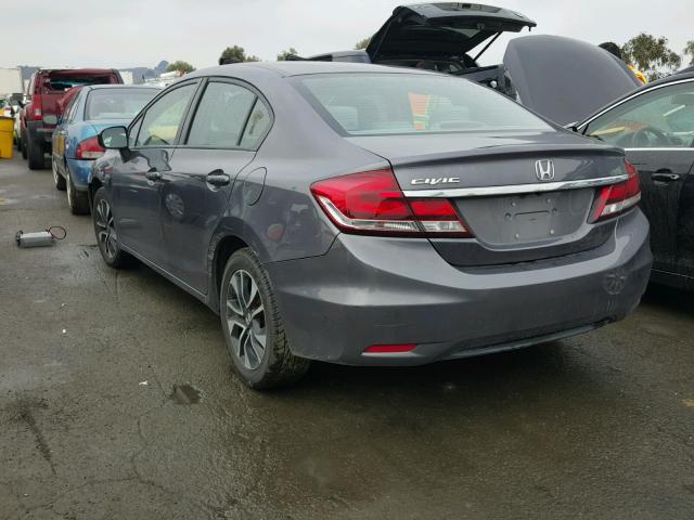 19XFB2F85EE247087 - 2014 HONDA CIVIC EX ვერცხლისფერი ფოტო 3