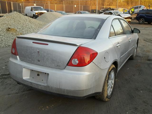 1G2ZG558364151709 - 2006 PONTIAC G6 SE1 SILVER photo 4