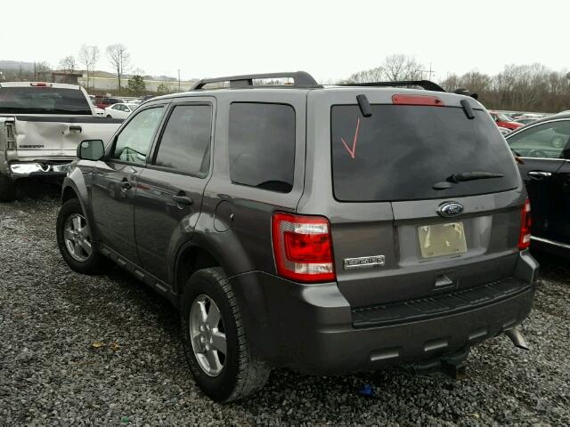 1FMCU0D72CKA45180 - 2012 FORD ESCAPE XLT GRAY photo 3