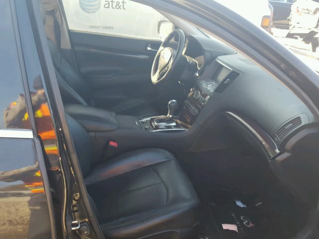 JN1CV6AP1DM710040 - 2013 INFINITI G37 BASE BLACK photo 5