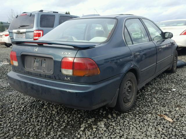 JHMEJ6579VS017675 - 1997 HONDA CIVIC LX GREEN photo 4