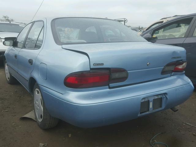 1Y1SK5362RZ092510 - 1994 CHEVROLET GEO PRIZM BLUE photo 3