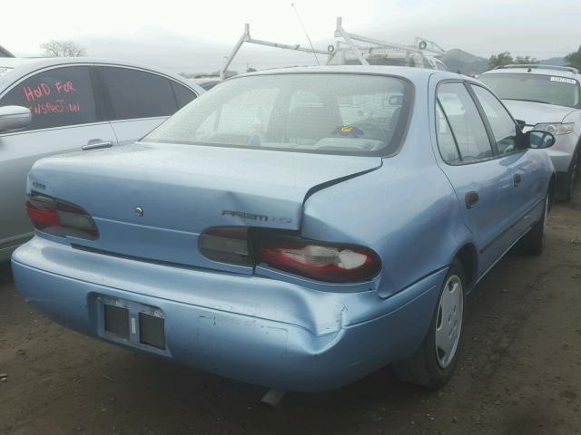 1Y1SK5362RZ092510 - 1994 CHEVROLET GEO PRIZM BLUE photo 4