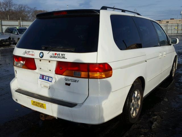 5FNRL18884B113264 - 2004 HONDA ODYSSEY EX WHITE photo 4