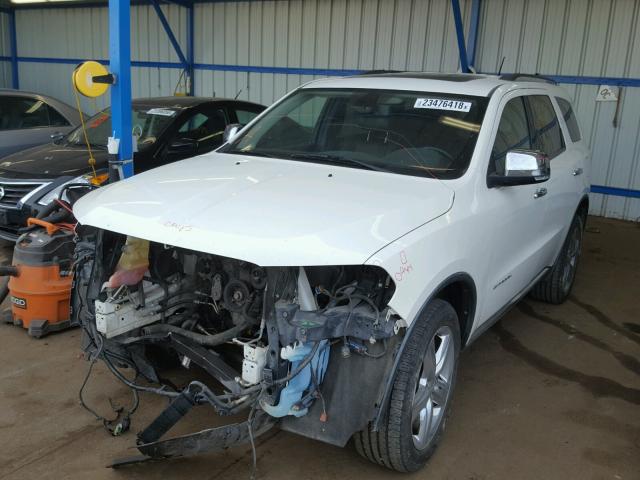 1D4RE5GG5BC725624 - 2011 DODGE DURANGO CI WHITE photo 2