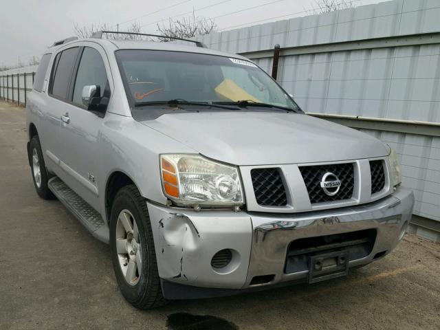 5N1AA08A46N728684 - 2006 NISSAN ARMADA SE SILVER photo 1