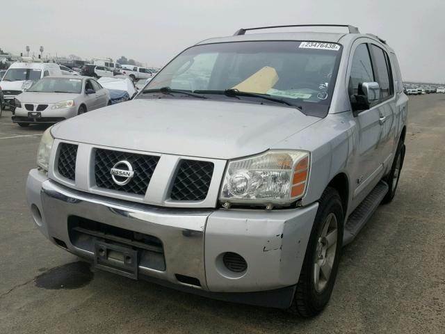 5N1AA08A46N728684 - 2006 NISSAN ARMADA SE SILVER photo 2