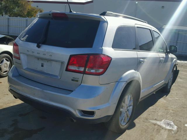 3C4PDCBG9ET175579 - 2014 DODGE JOURNEY SX SILVER photo 4