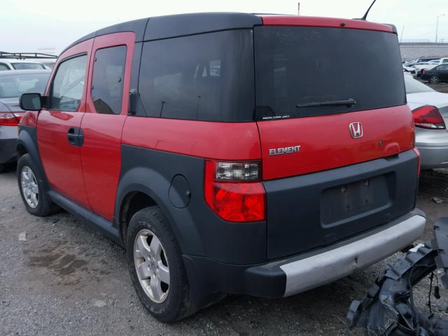 5J6YH28655L004612 - 2005 HONDA ELEMENT EX RED photo 3