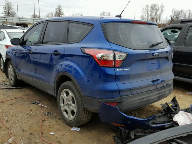 1FMCU0F71HUA50203 - 2017 FORD ESCAPE S BLUE photo 3