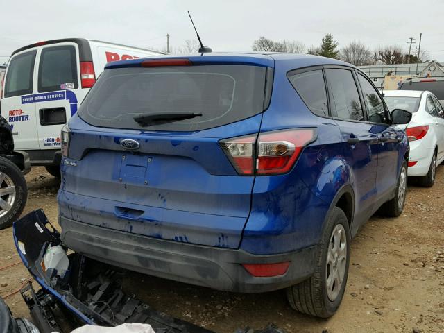 1FMCU0F71HUA50203 - 2017 FORD ESCAPE S BLUE photo 4