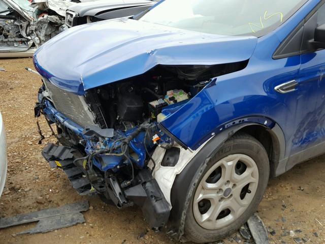 1FMCU0F71HUA50203 - 2017 FORD ESCAPE S BLUE photo 9