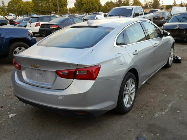 1G1ZE5ST8HF120918 - 2017 CHEVROLET MALIBU LT SILVER photo 4