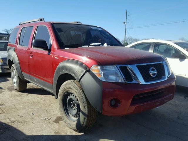 5N1AR1NN6BC609644 - 2011 NISSAN PATHFINDER RED photo 1