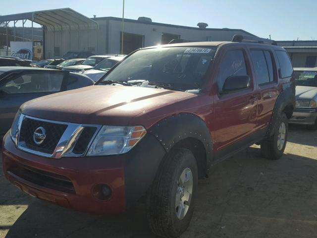 5N1AR1NN6BC609644 - 2011 NISSAN PATHFINDER RED photo 2